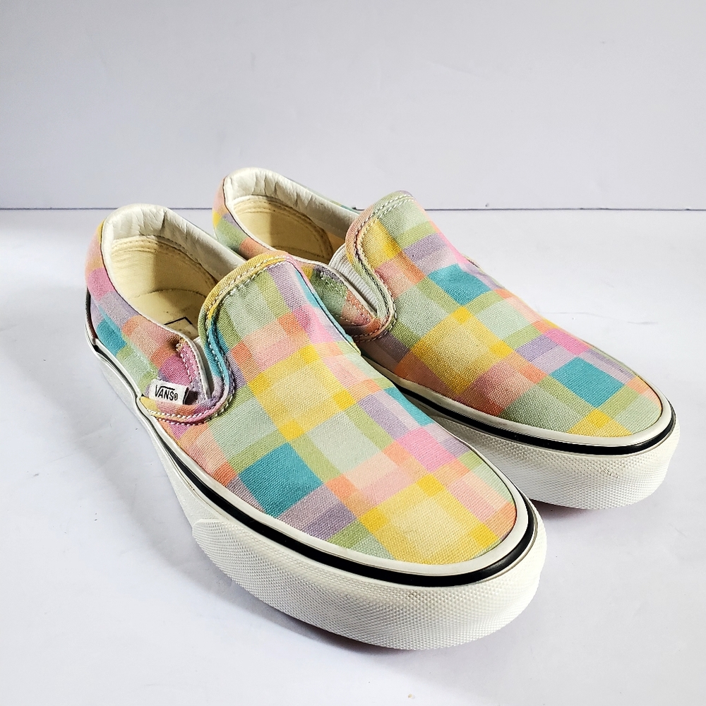 Rainbow Checkerboard Limited Edition Vans Rainbow Men's Shoes Vans